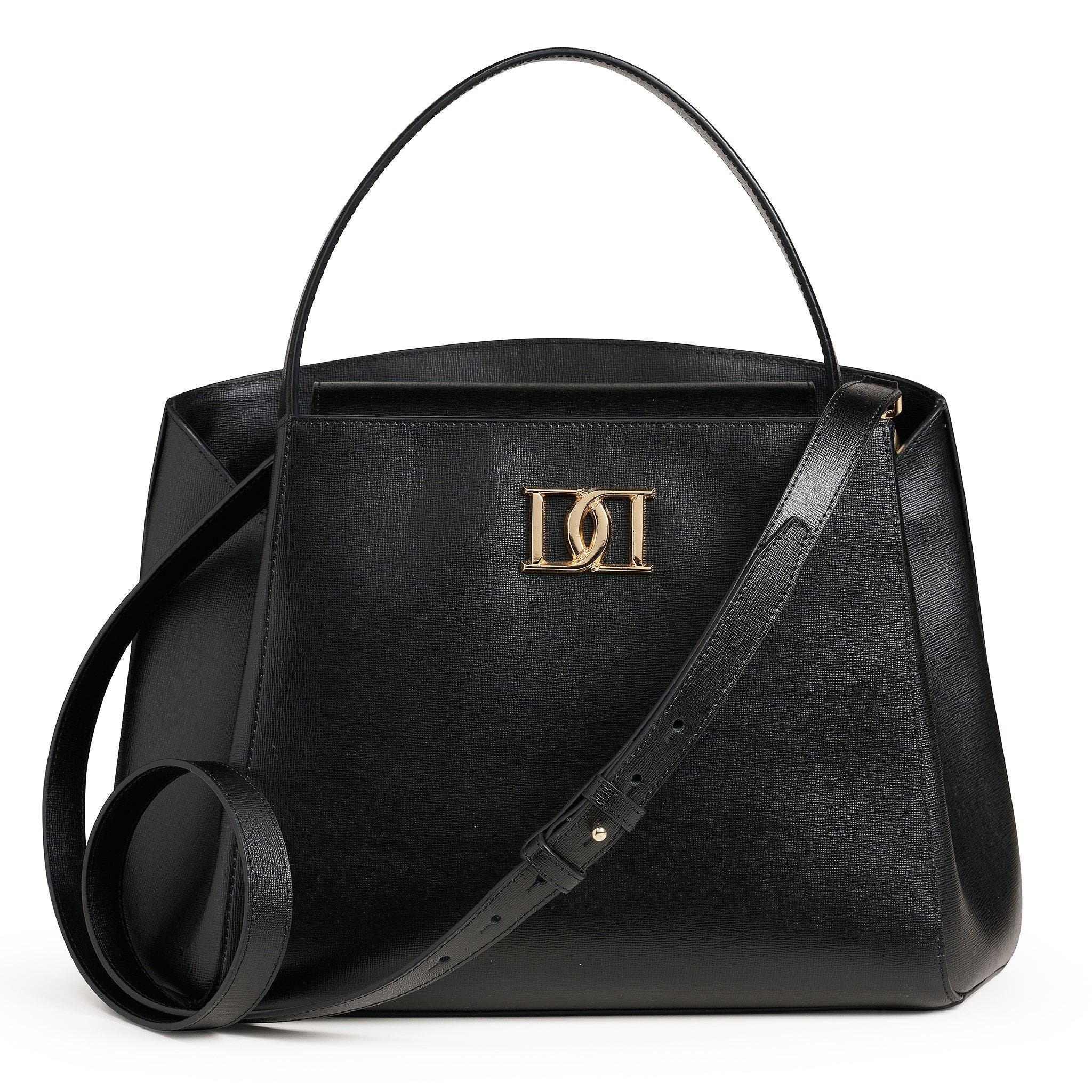 DESERI Rosa Handbag, Alternate, color, Black