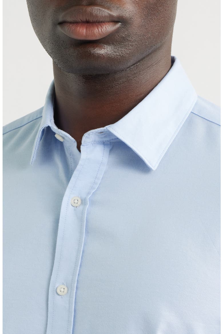 Cotton Blend Button-Up Shirt, Main, color, WINDSURFER