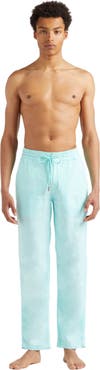 Vilebrequin Men's Slim Fit Solid Linen Pants