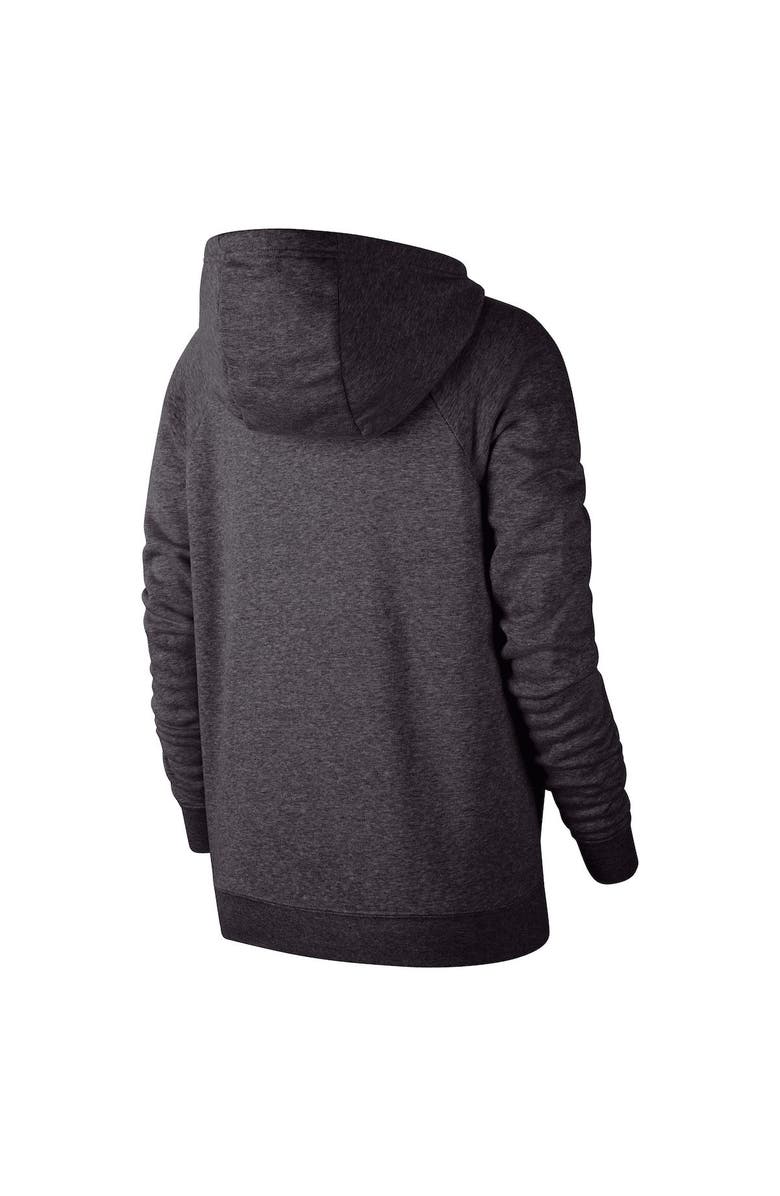 Nike Women's Nike Charcoal Duke Blue Devils Essential Funnel Neck Raglan Pullover Hoodie, Alternate, color, Charcoal