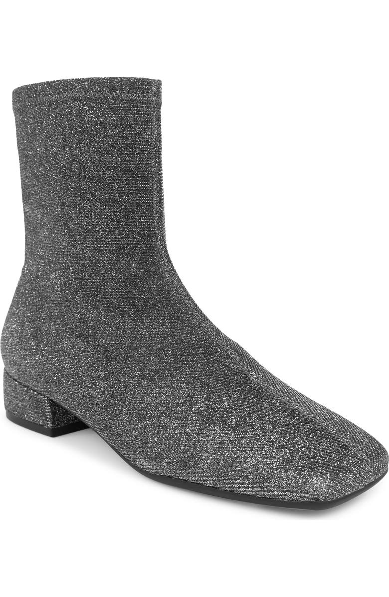 Aerosoles Nina Metallic Bootie, Main, color, Gunmetal Stretch