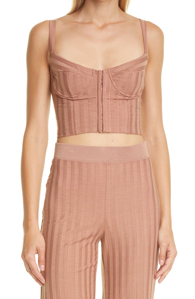 Jonathan Simkhai Standard Dee Bustier Crop Top, Main, color, 