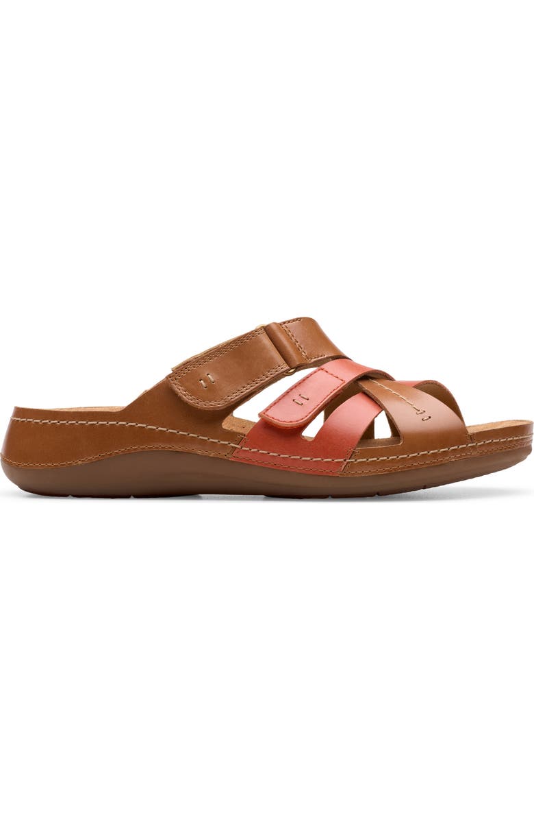 Clarks<sup>®</sup> Cecily Slide Sandal, Alternate, color, Tan Combi