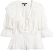 Lipsy Lace Dobby Shirt