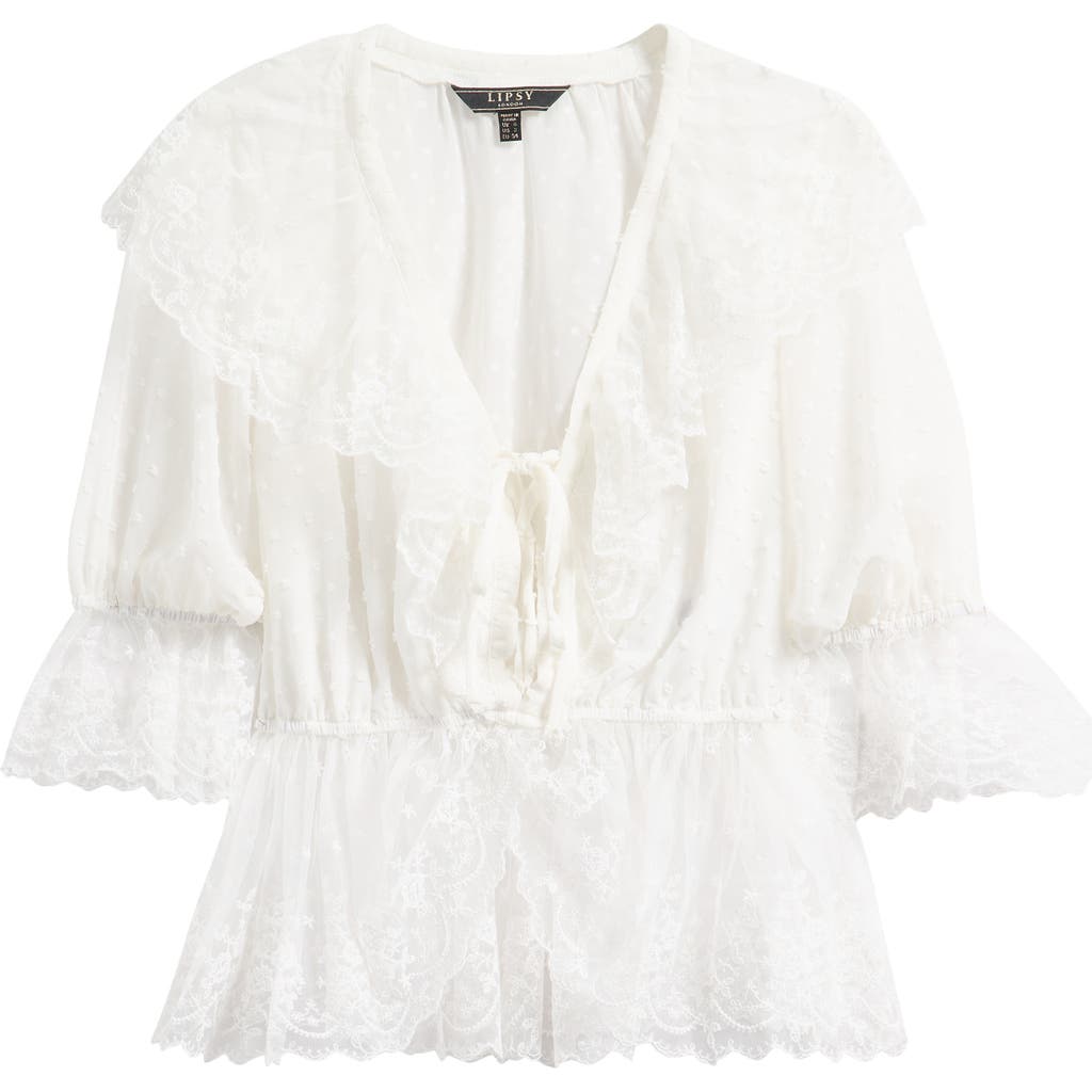 Lipsy Lace Dobby Shirt
