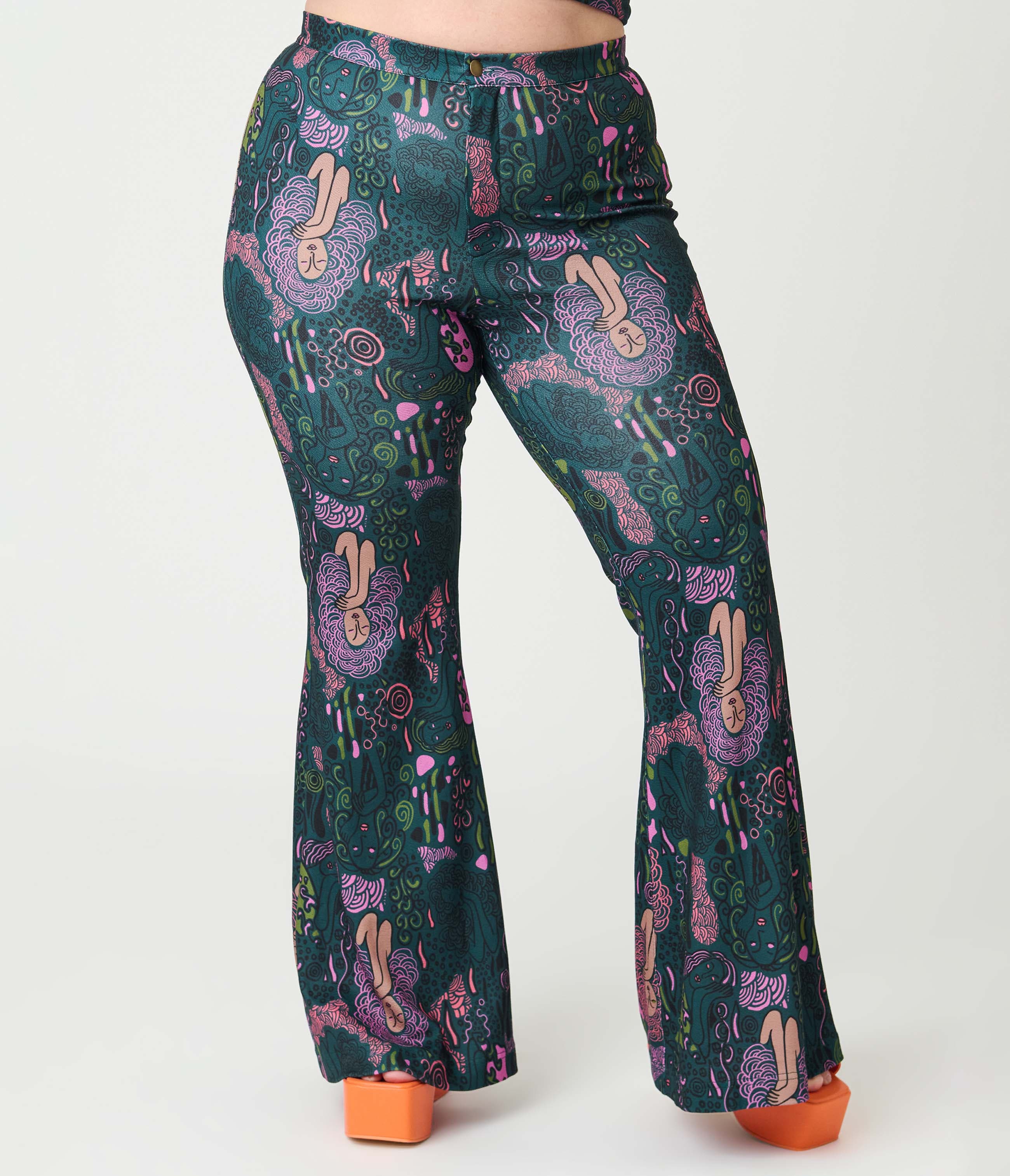 Plus Size 1970's Find Your Flare Pants - image 2