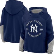FANATICS Women's Fanatics Navy New York Yankees Oversized Time to Win Pullover Hoodie