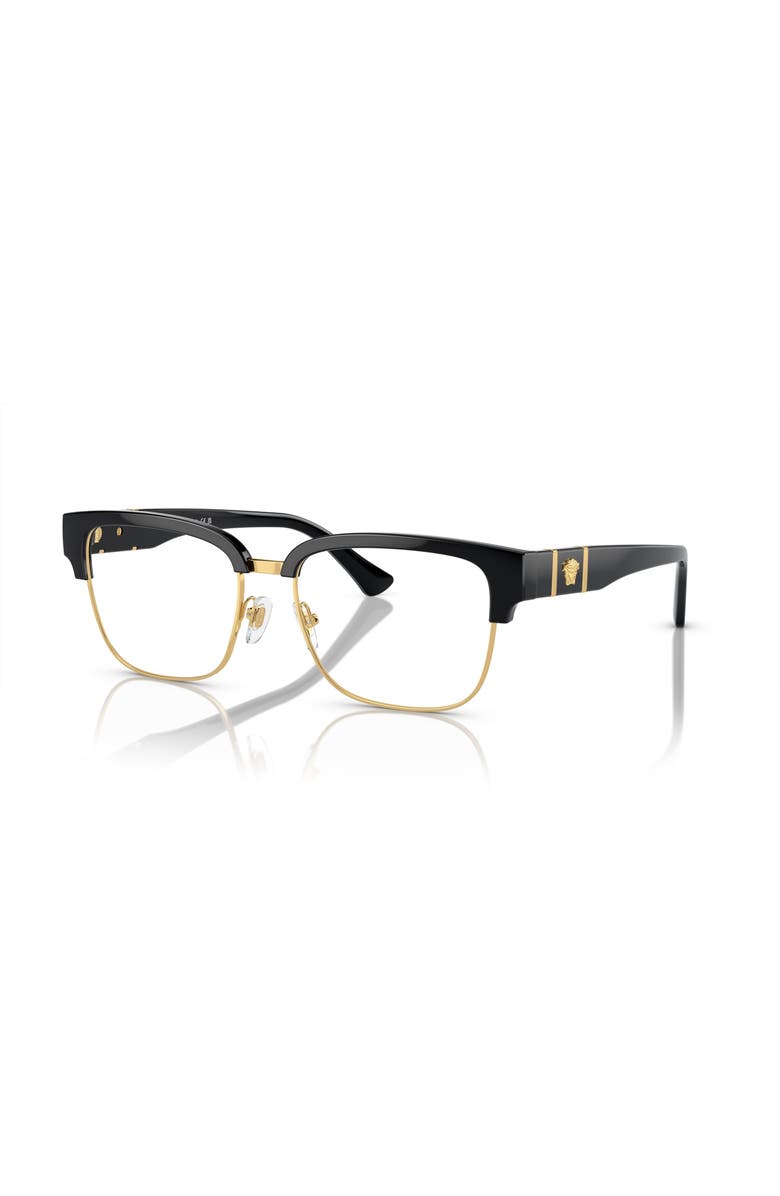 Versace 55mm Square optical glasses, Main, color, Black