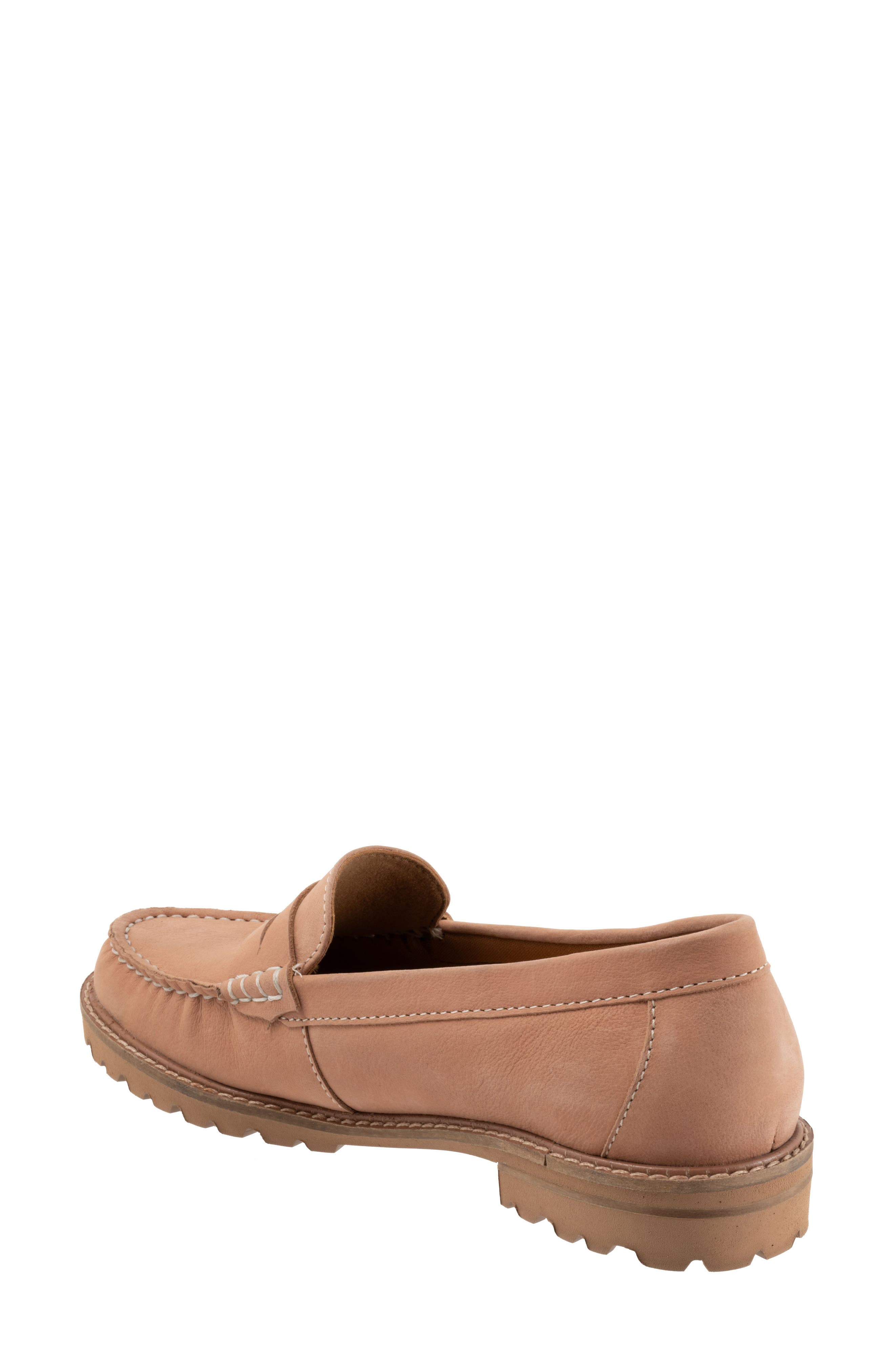 Trotters Francey Loafer, Alternate, color, Pale Pink Nubuck