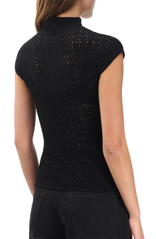 Rag & Bone Tana Wool Mock Neck Sweater In Black