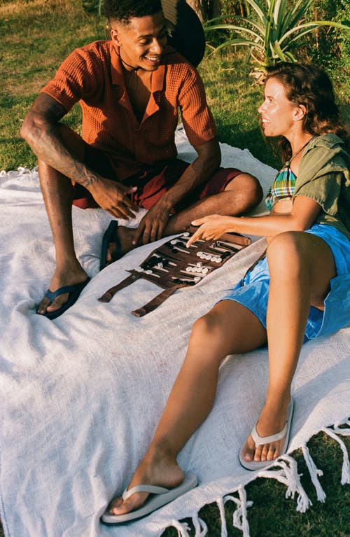 Indosole Responsibly-made Tire Sole Easy Living Flip Flops In Gold