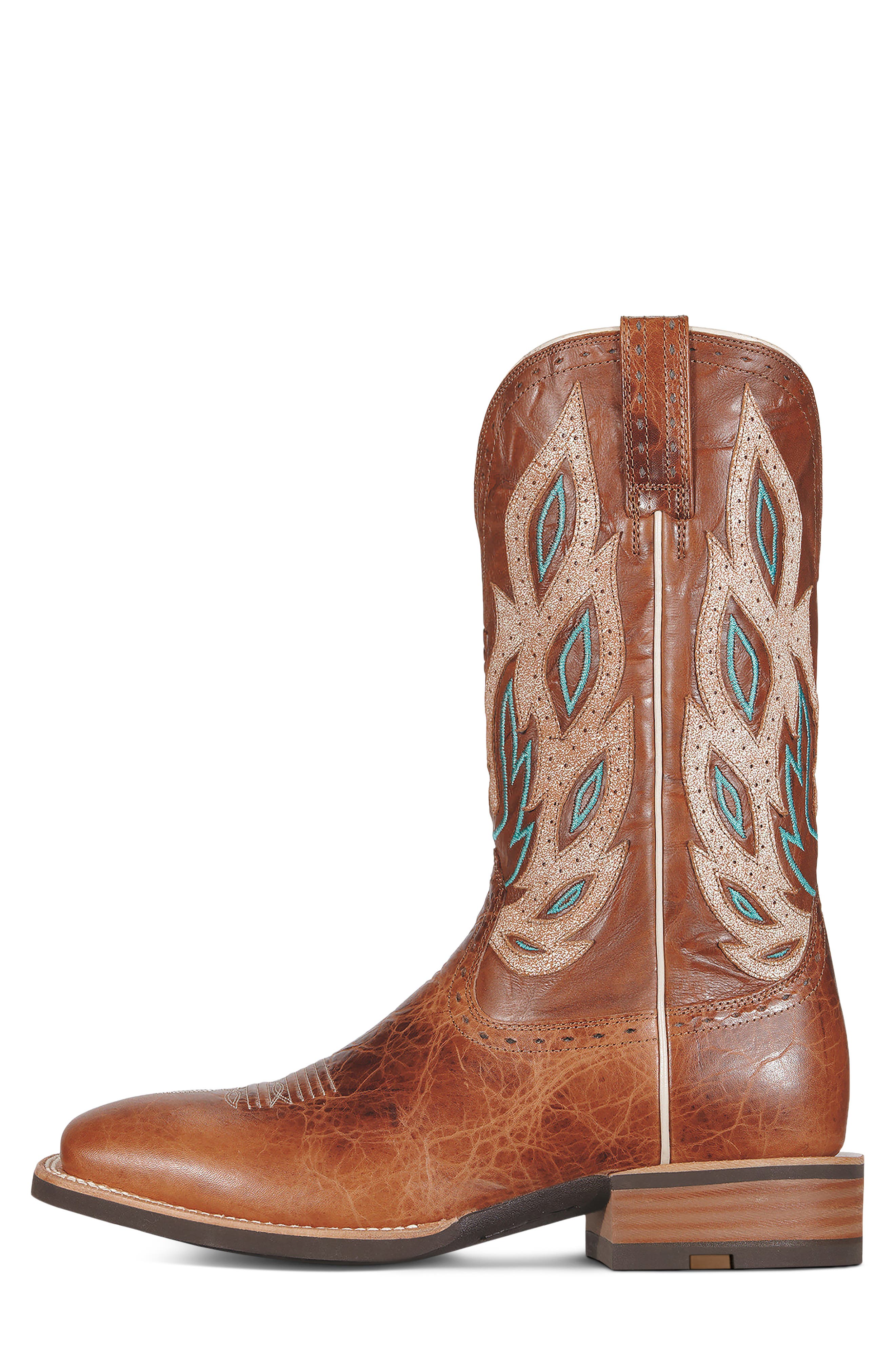 Nighthawk Beasty Western Boot, Alternate, color, BROWN