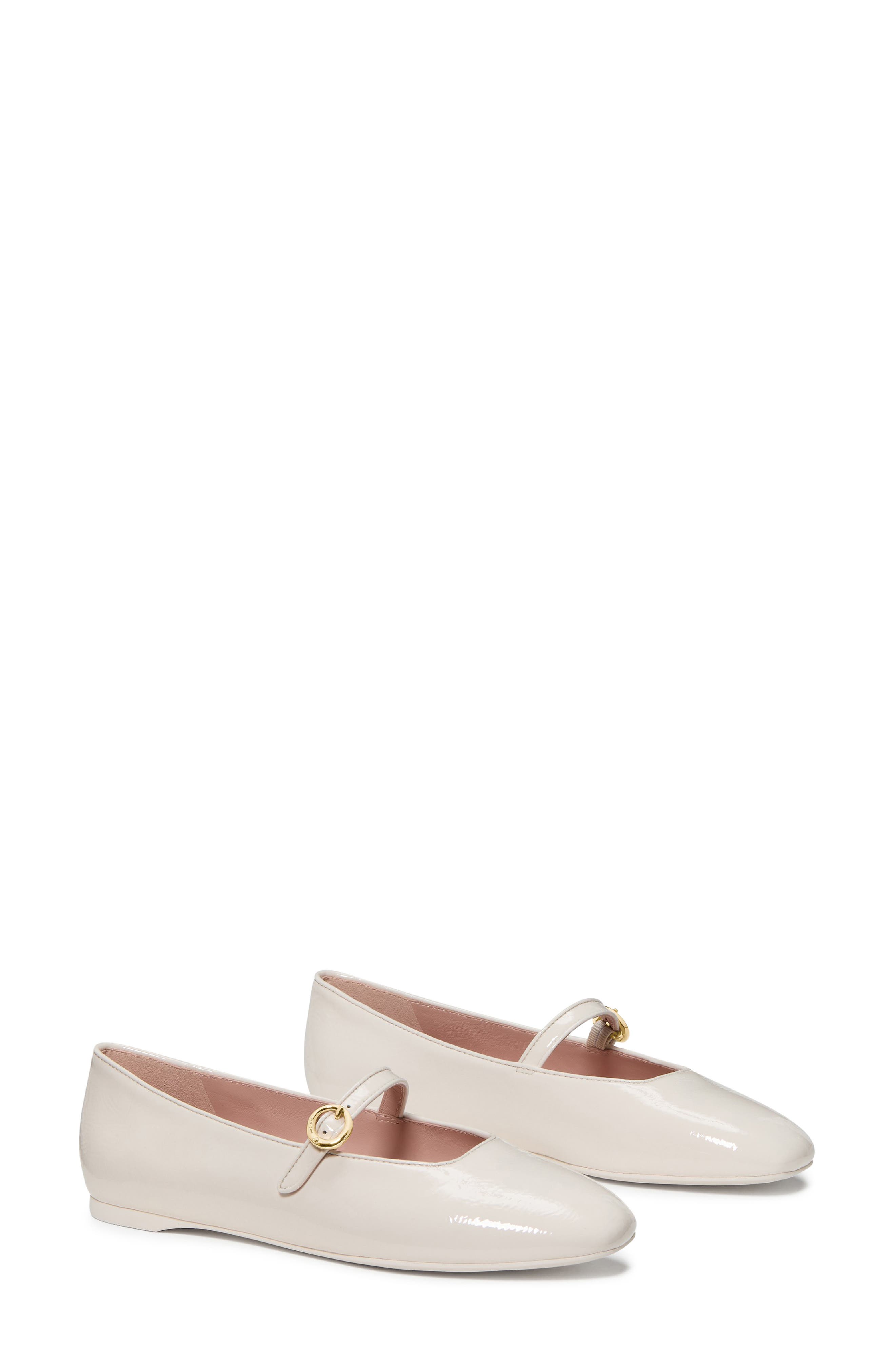halo crinkled patent leather mary jane, Alternate, color, CREAM