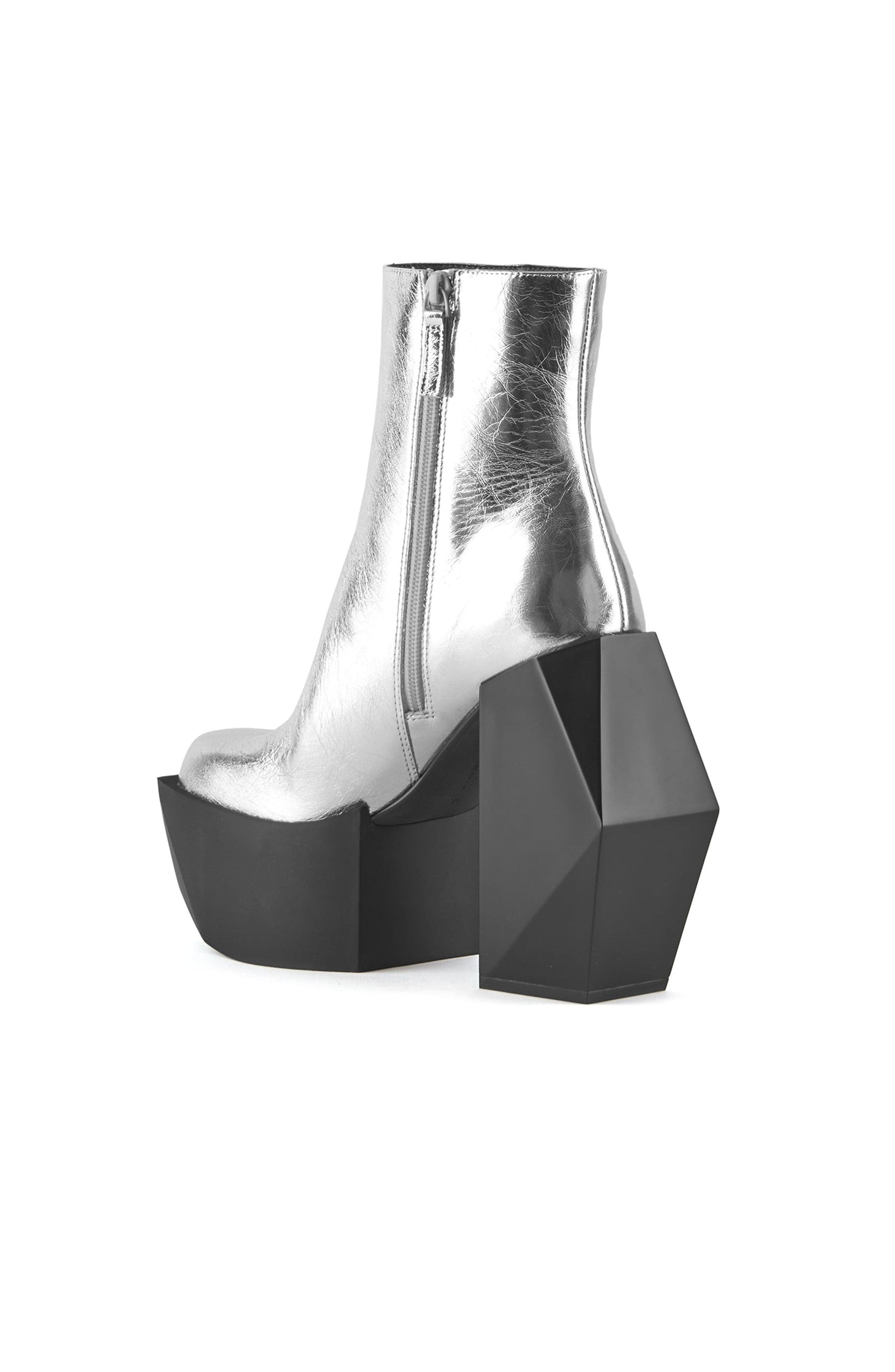 United Nude Stage Boot, Alternate, color, Silver