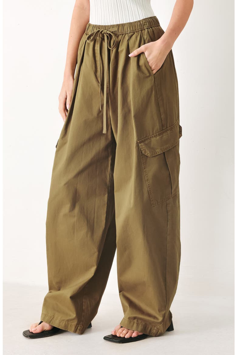 Cotton Cargo Pants, Alternate, color, OLIVE BROWN