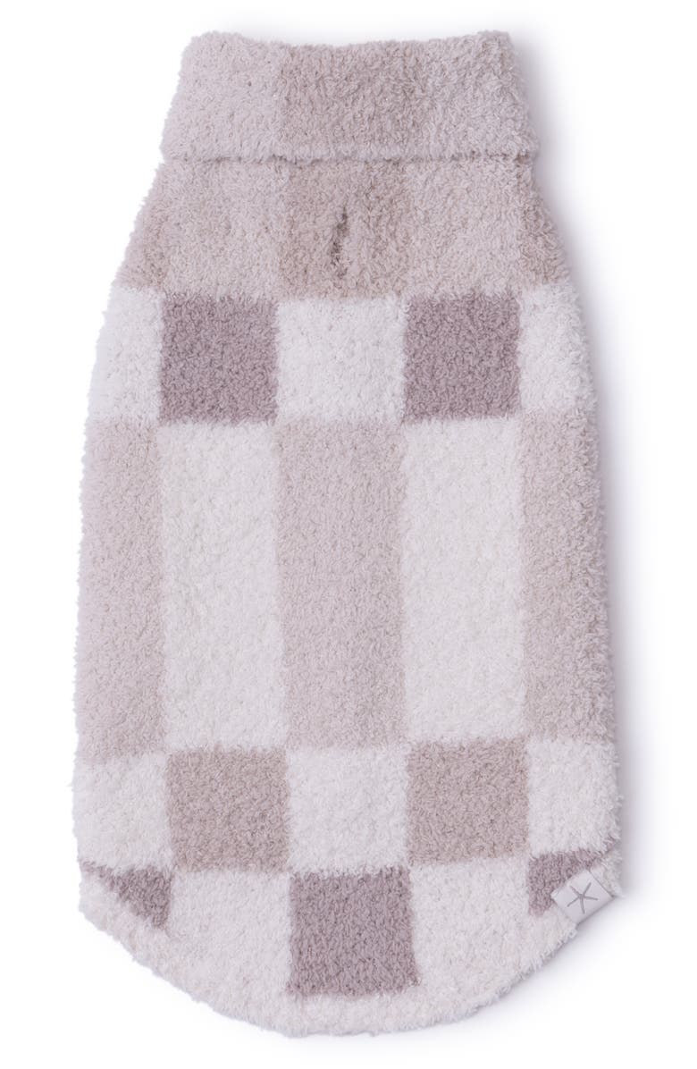 Barefoot Dreams<sup>®</sup> CozyChic<sup>®</sup> Checkerboard Pet Sweater, Main, color, Sahara Multi