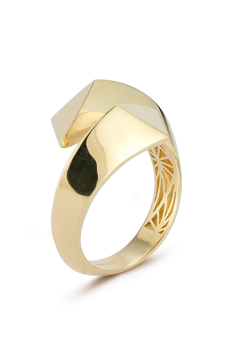 Ember Fine Jewelry Bold Bypass Ring, Alternate, color, Gold