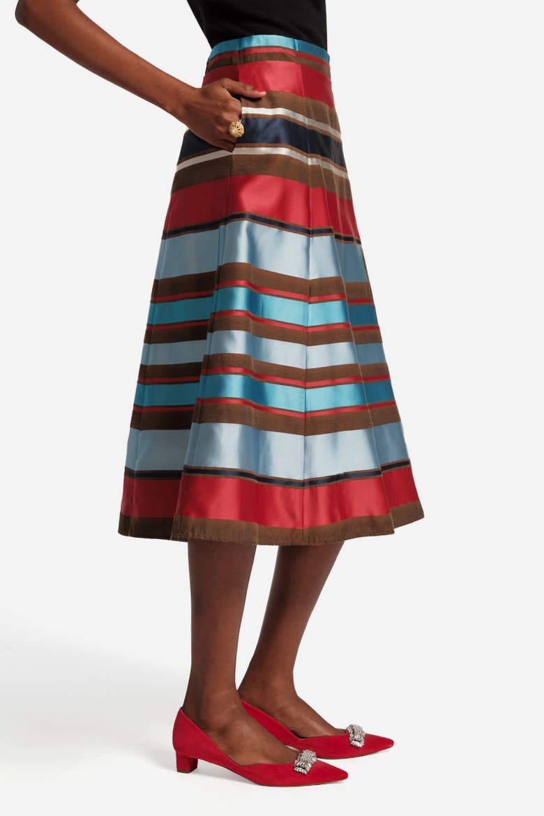 Mercer Striped Maxi Skirt, Alternate, color, Red/Blue/Multi