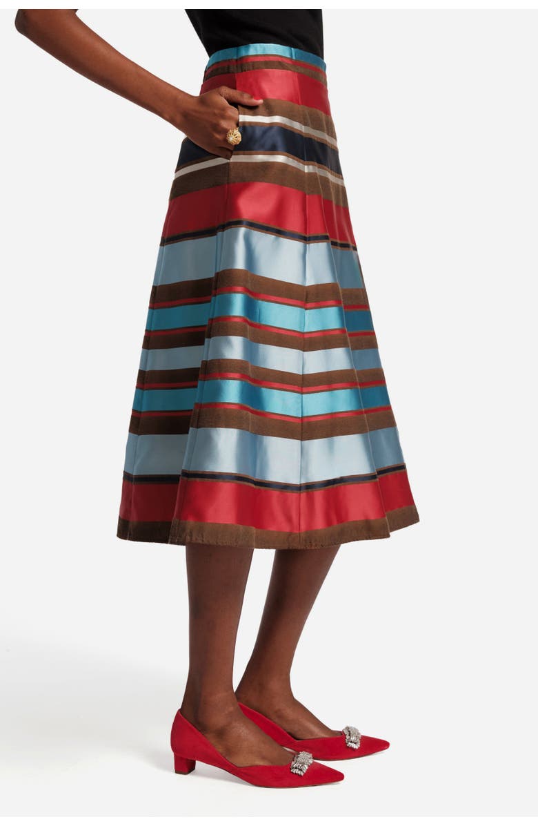 Frances Valentine Mercer Striped Maxi Skirt, Alternate, color, Red/Blue/Multi