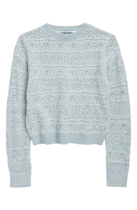 Kids' Pointelle Knit Sweater (Big Kid)