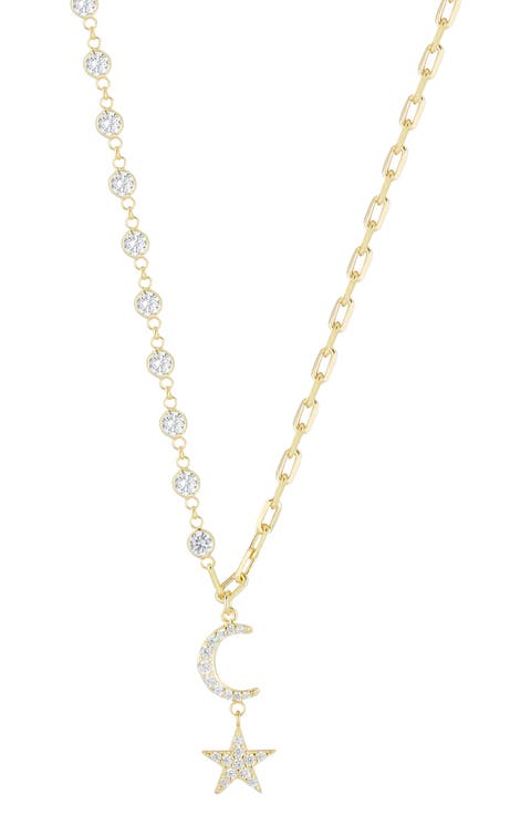 Cubic Zirconia Celestial Pendant Necklace