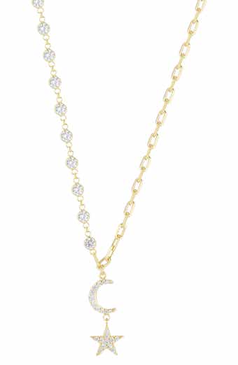 SPHERA MILANO Cubic Zirconia Celestial Pendant Necklace