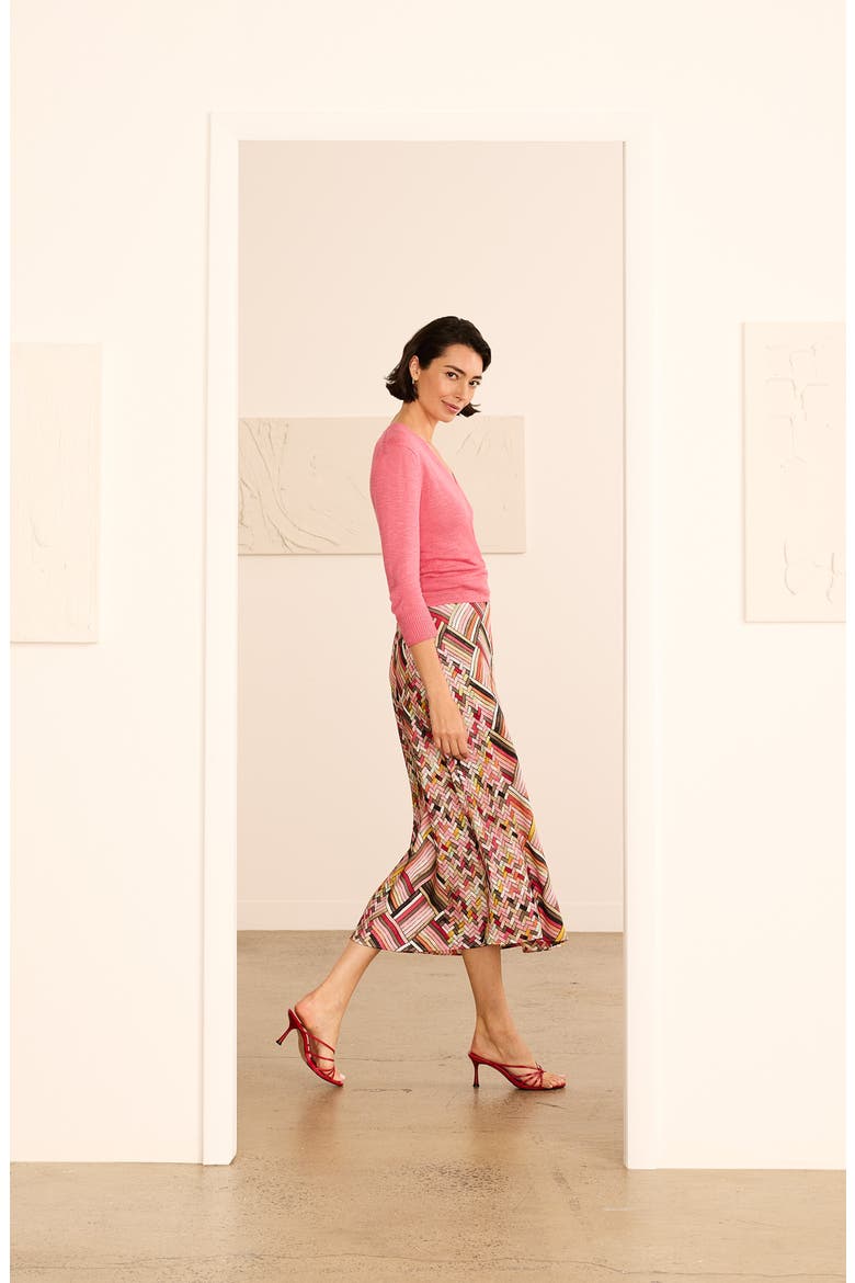 Colorweave Slip Skirt, Alternate, color, PINK MULTI