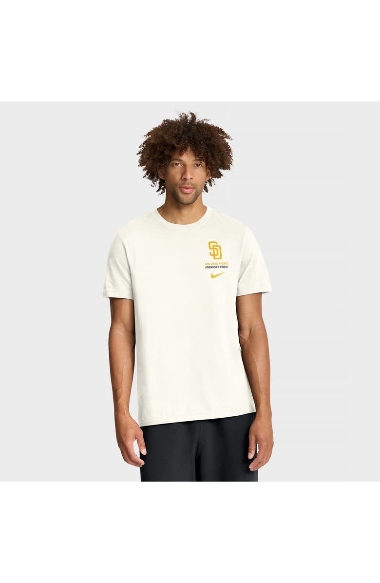 Nike Men's Nike Cream San Diego Padres Primetime 2-Hit T-Shirt, Main, color, Cream