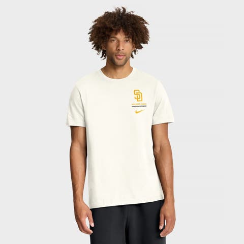 Men's Nike Cream San Diego Padres Primetime 2-Hit T-Shirt