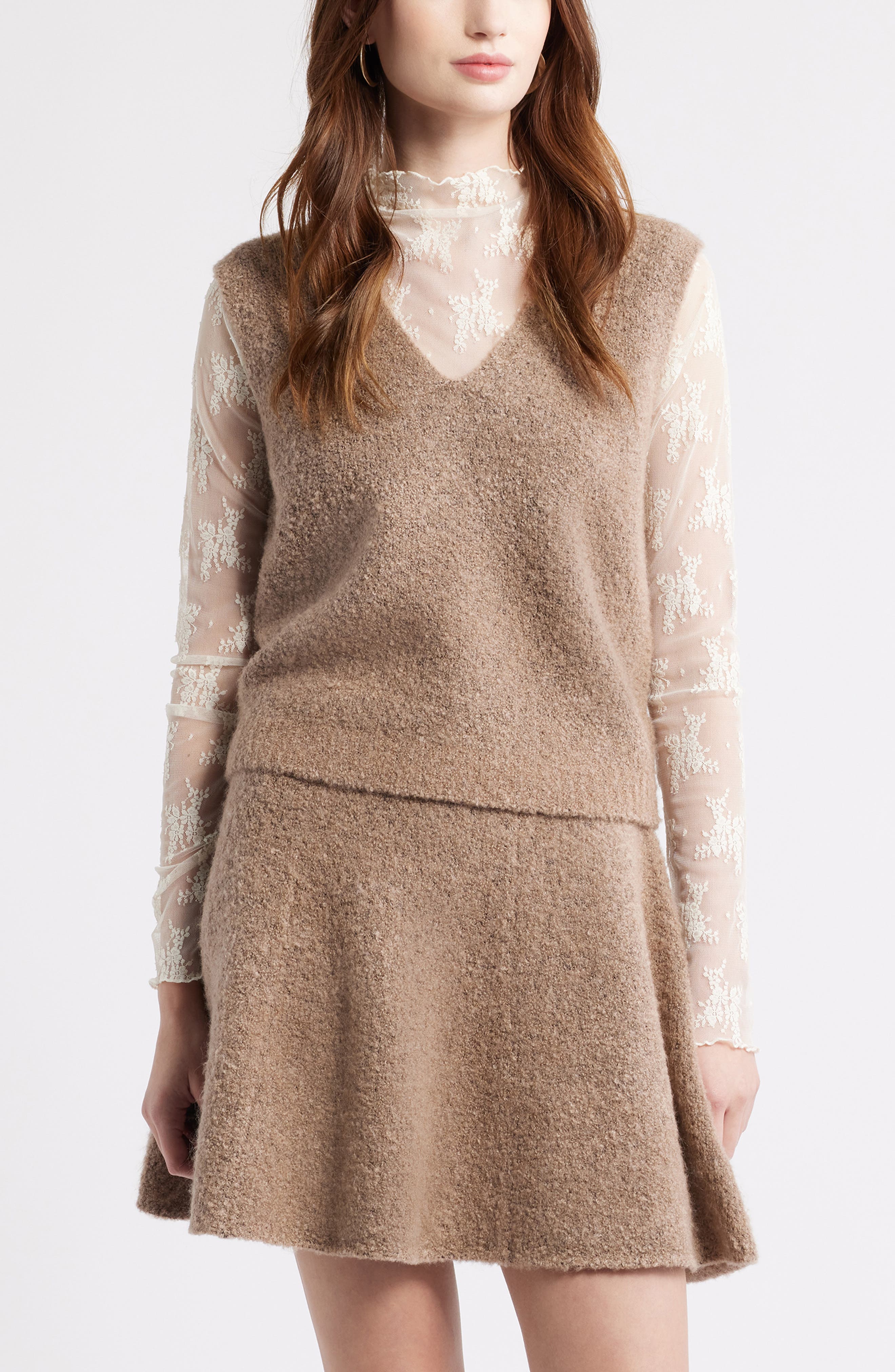 Treasure & Bond Bouclé Sweater Vest