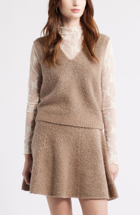 Bouclé Sweater Vest