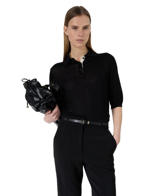 Laika Short Sleeve Knit Polo Top