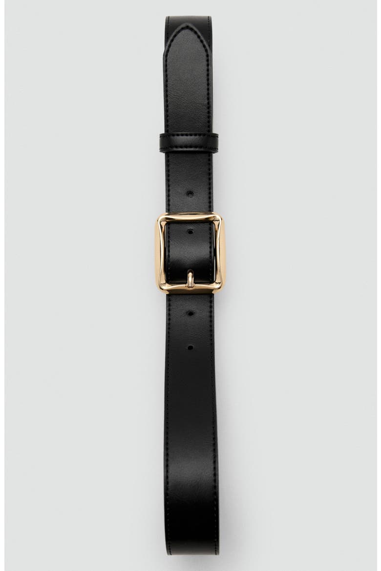 Square Buckle Belt, Alternate, color, BLACK