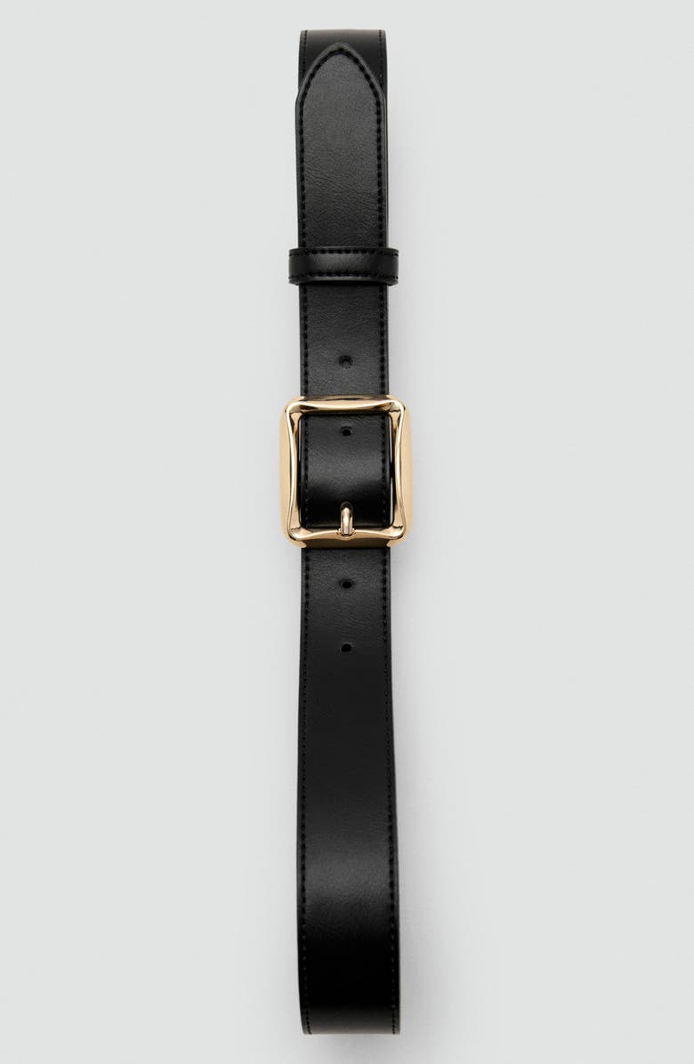 MANGO Square Buckle Belt, Alternate, color, 