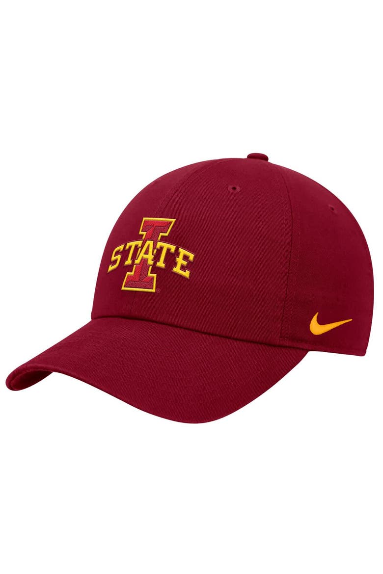 Men's Nike  Cardinal Iowa State Cyclones Club Adjustable Hat, Main, color, Cardinal