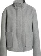 Sam Edelman Stand Collar Felt Jacket