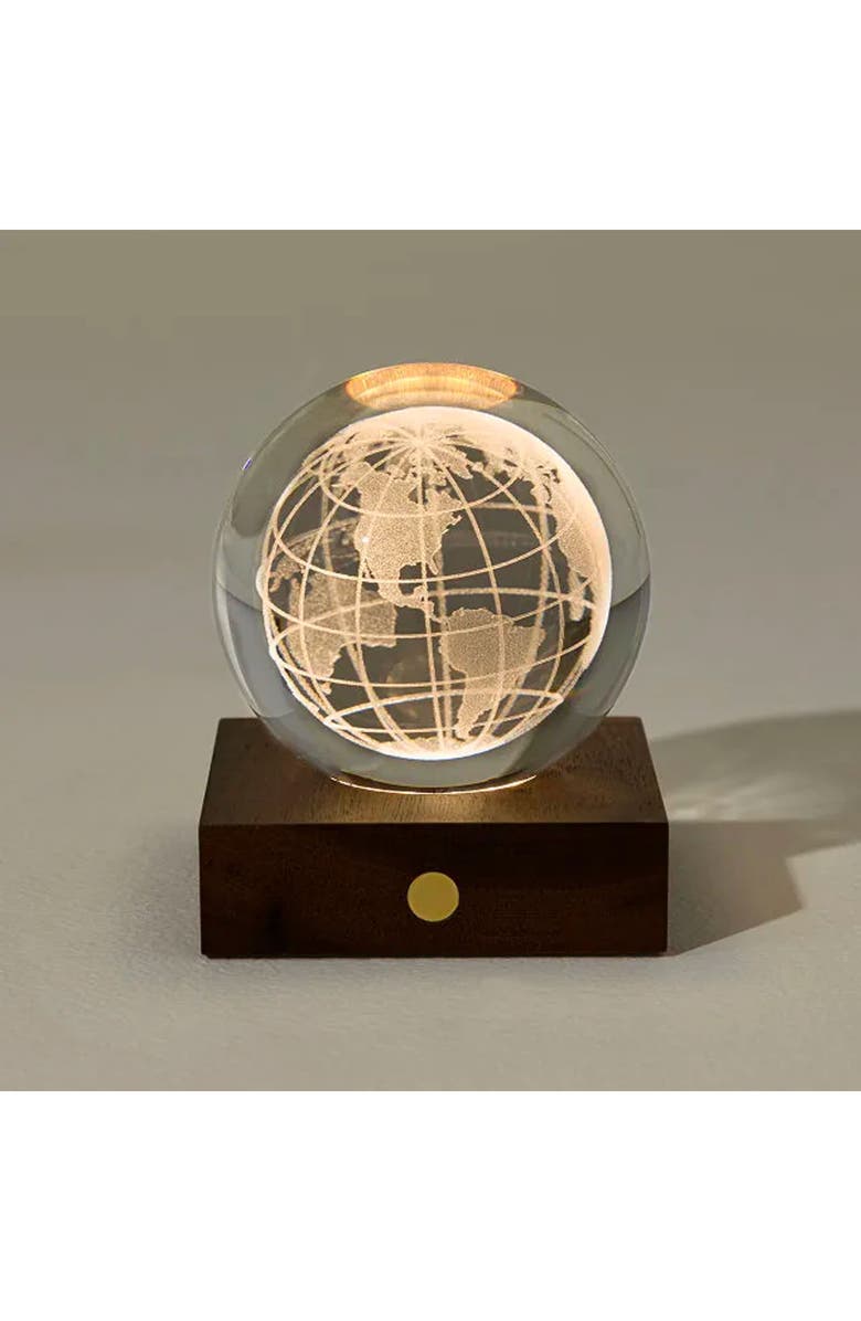 Uncommon Goods Earth Light Globe by Gingko Design, Main, color, Dark Brown