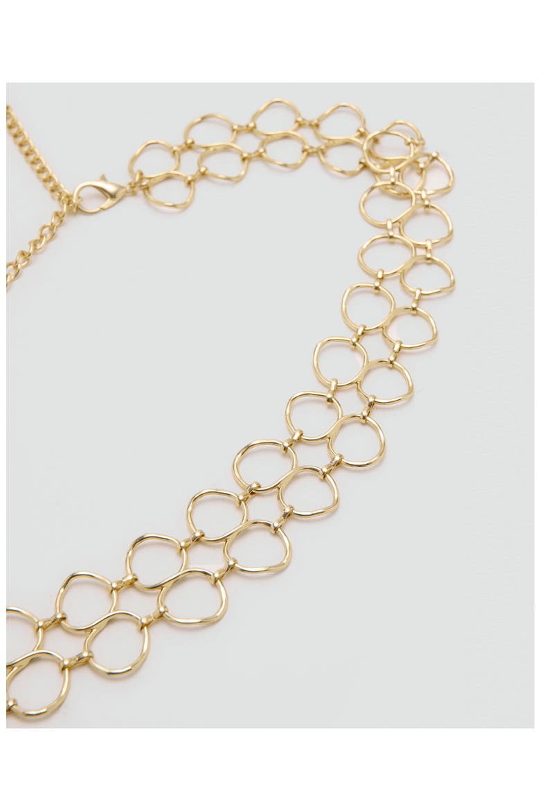Double Ring Metallic Chain Belt, Alternate, color, GOLD