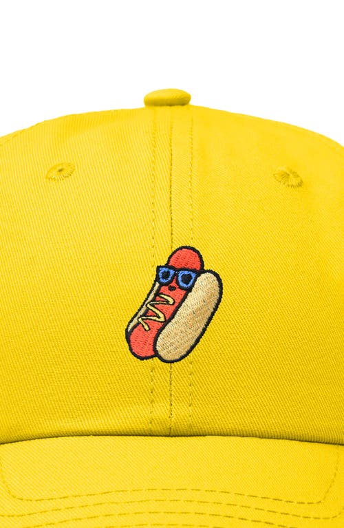 Dalix Dog Days Embroidered Casual Cap In Gold