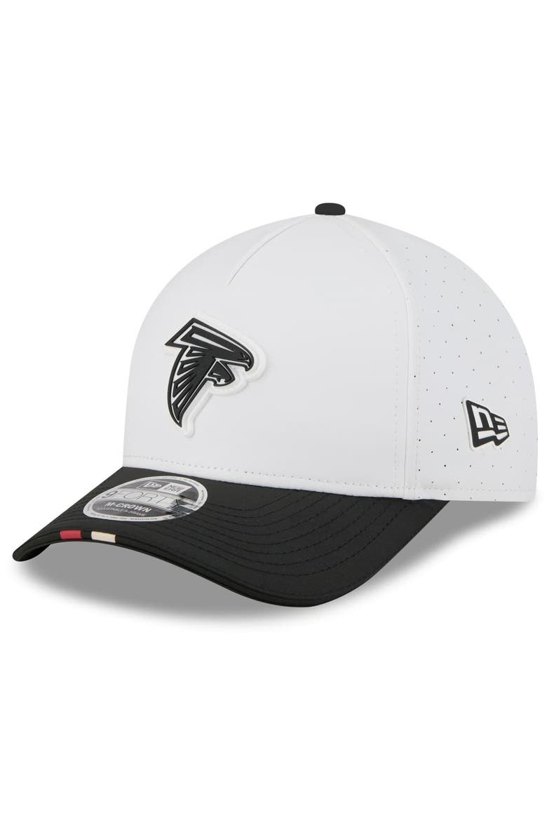 New Era Men's New Era  White/Black Atlanta Falcons 2025 NFL Training Camp A-Frame 9FORTY Adjustable Hat, Main, color, White