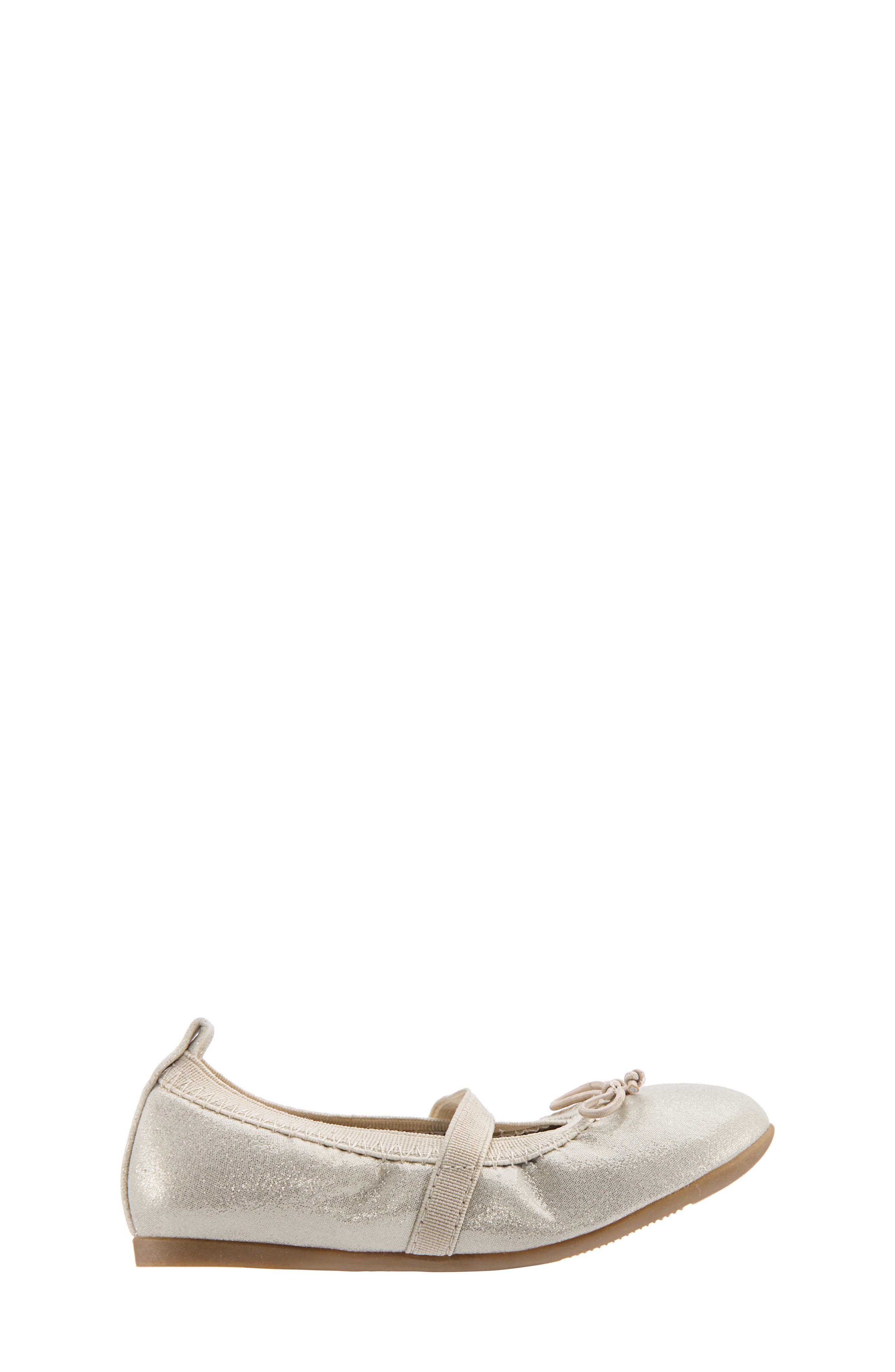 Nina Esther Ballet Flat, Alternate, color, Platino Shimmer