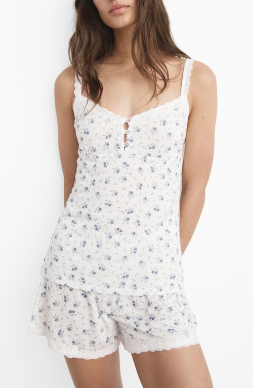 Mango Floral Print Camisole In Animal Print