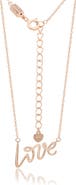 SUZY LEVIAN Love Script Necklace