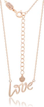 SUZY LEVIAN Love Script Necklace