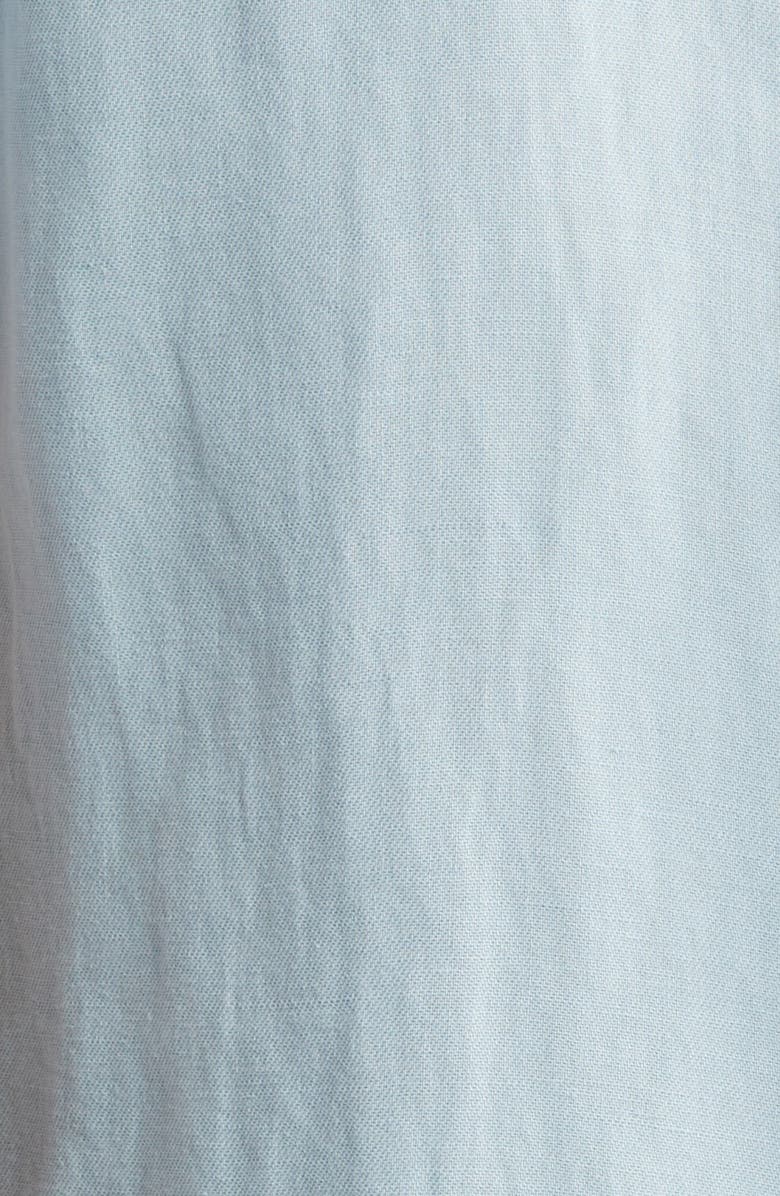 Johnston & Murphy Antique Dyed Linen Blend Short Sleeve Button-Down Shirt, Alternate, color, 