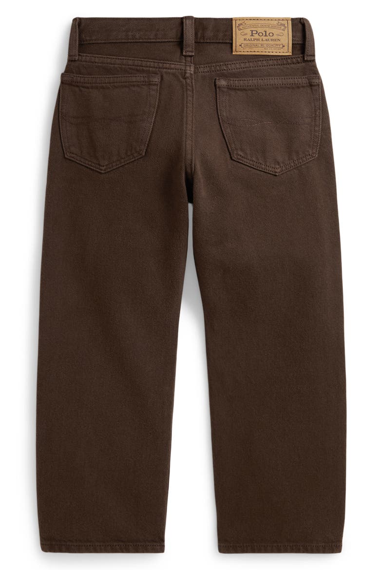 Kids' Straight Leg Jeans, Alternate, color, NUTMEG BROWN