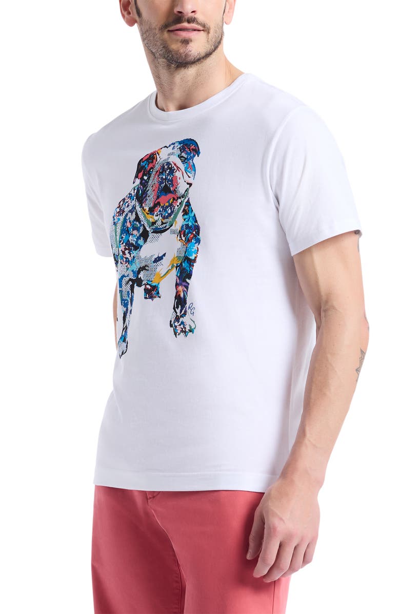 Robert Graham Collage Graham Cotton Graphic T-Shirt, Alternate, color, White