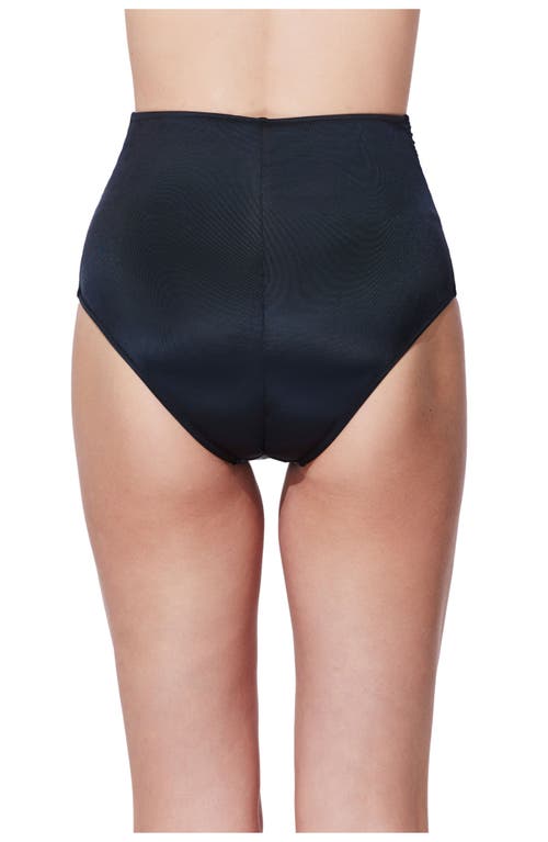 Gottex Mademoiselle High Waist Bikini Bottom In Black