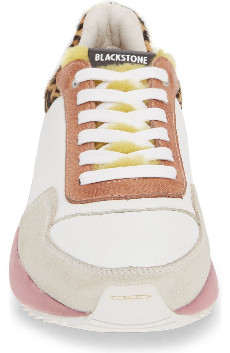 Blackstone SL91 Genuine Shearling Trim Low Top Sneaker, Alternate, color,