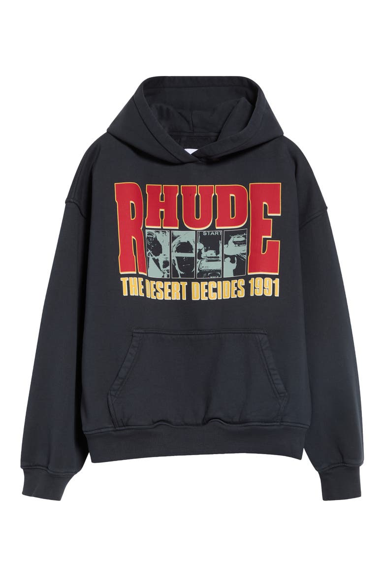The Desert Decides Graphic Hoodie, Main, color, VINTAGE BLACK/ RED/ MULTI